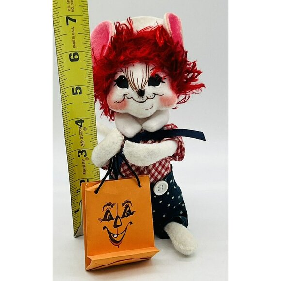 Annalee Raggedy Andy Mouse Halloween Trick Or Treat 2007 Closed Mouth 7 inch - Picture 8 of 8